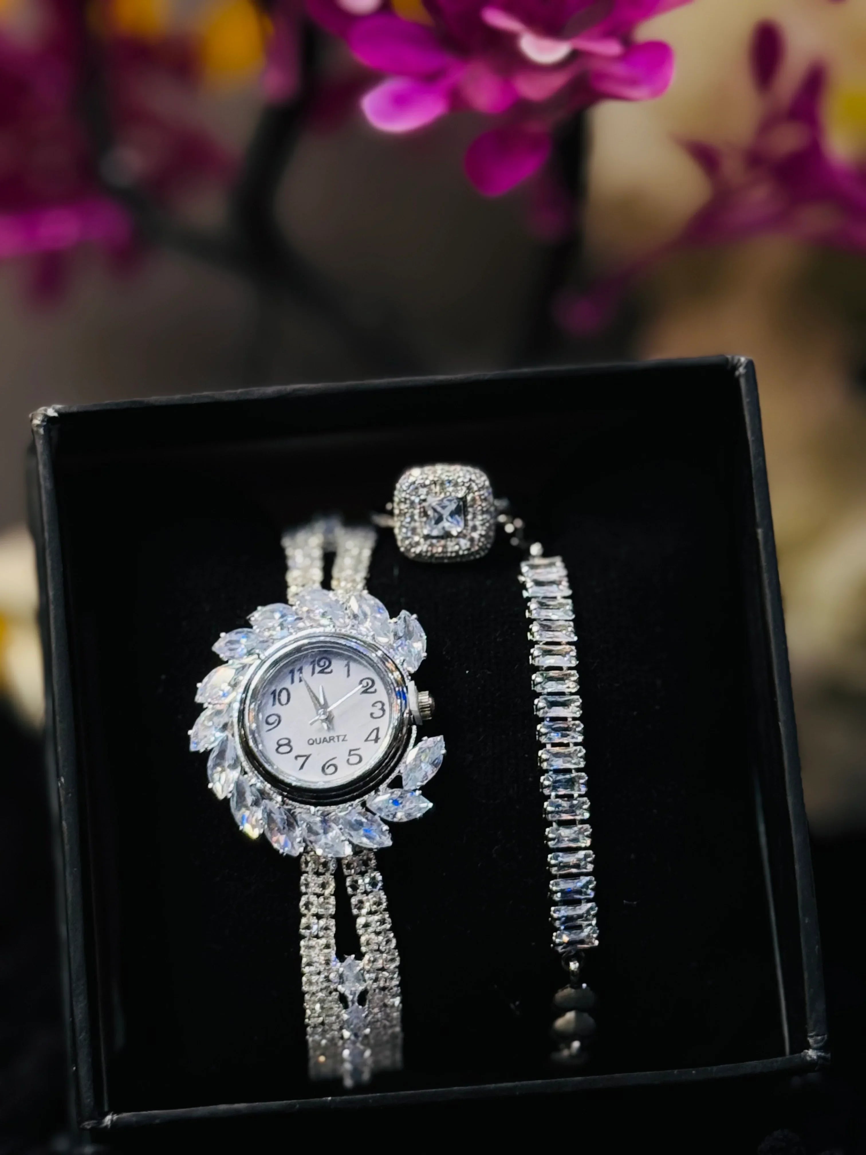 Pack Of 3 watch  Bracelet & Ring