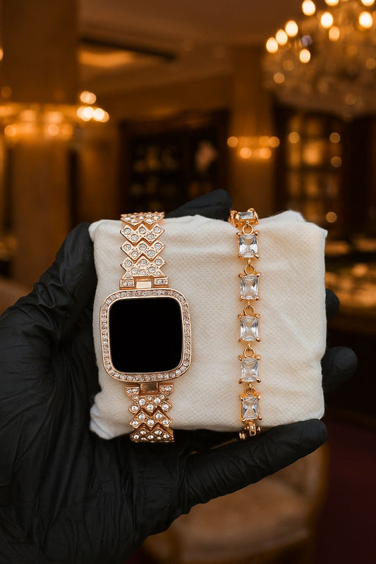 Digital watch bracelet & ring